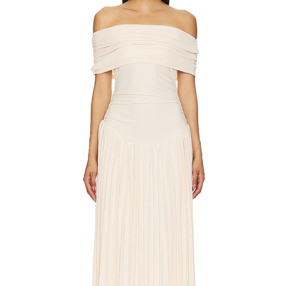 Lioness Strapless Cream Dress